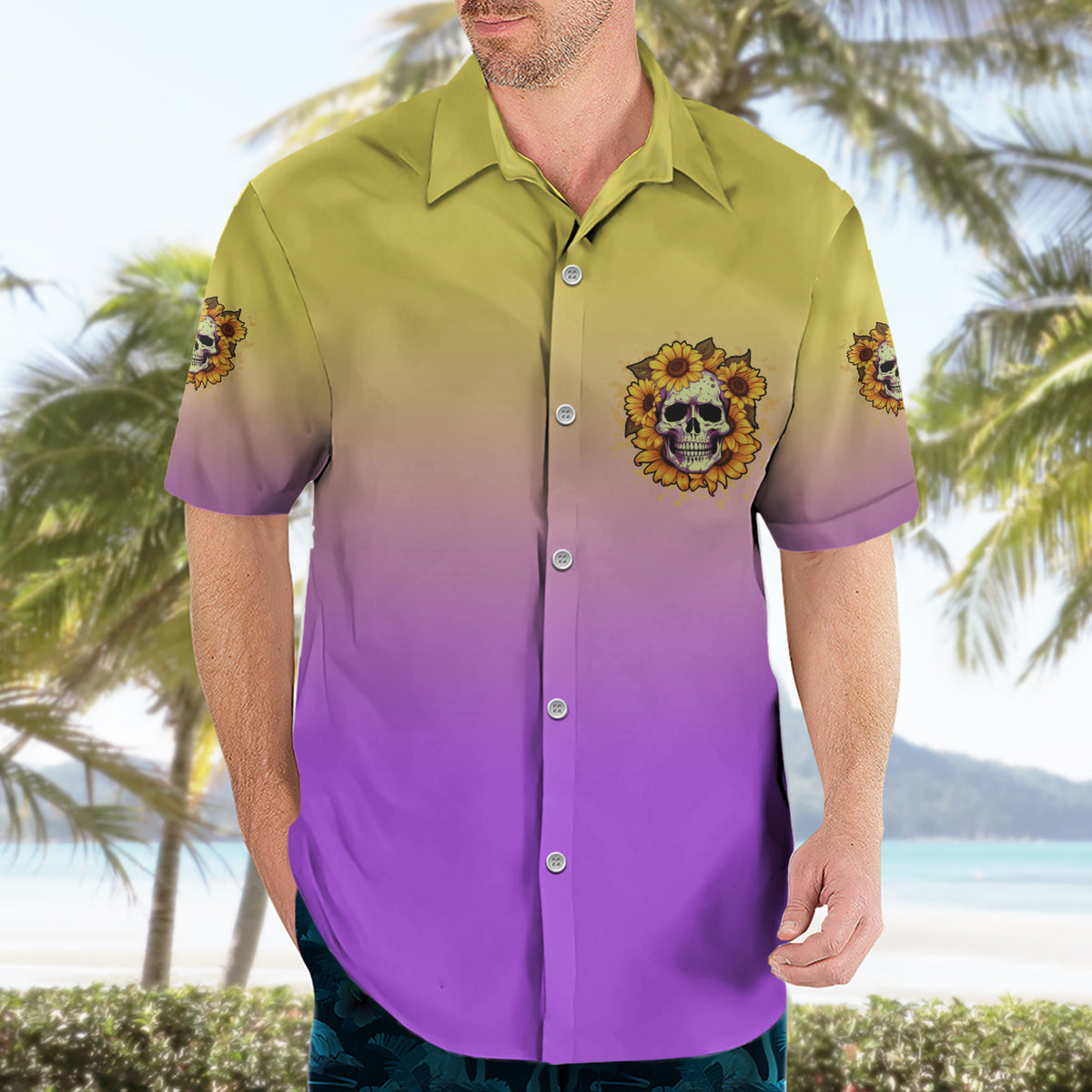 I'm Blunt Because God Rolled Me Sunflower Hawaiian Shirt - Wonder Print Shop