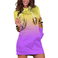 I'm Blunt Because God Rolled Me Sunflower Hoodie Dress - Wonder Print Shop