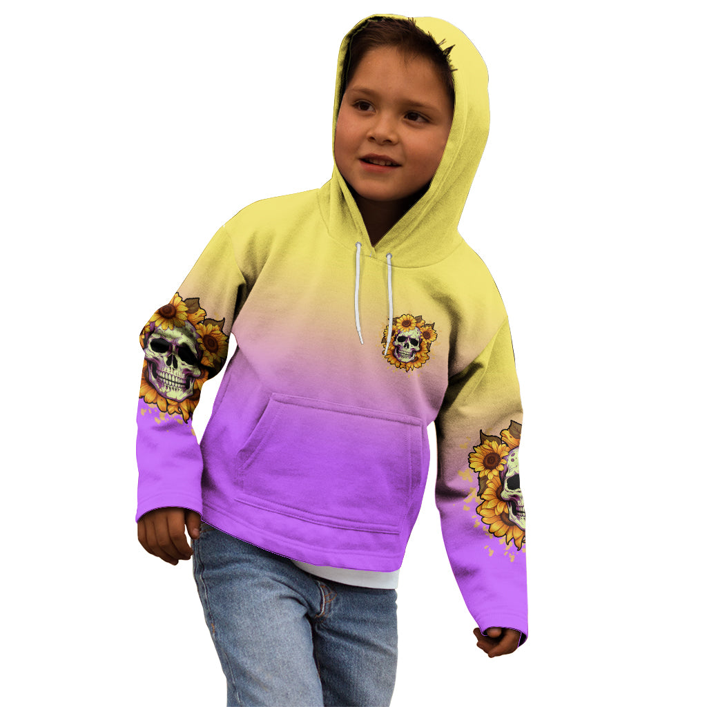 I'm Blunt Because God Rolled Me Sunflower Kid Hoodie - Wonder Print Shop
