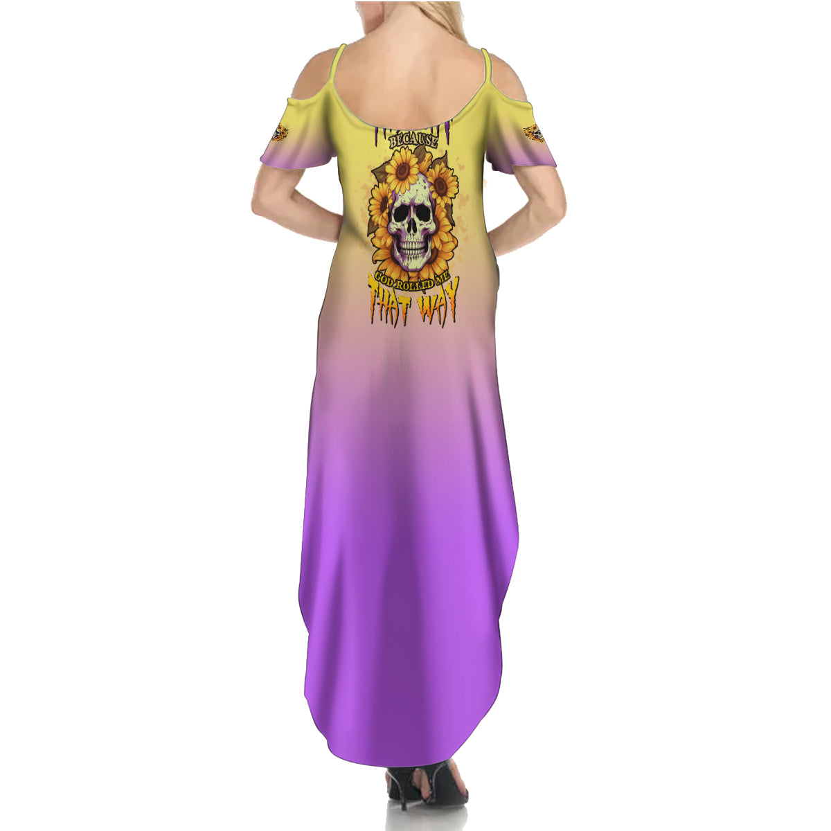 I'm Blunt Because God Rolled Me Sunflower Summer Maxi Dress - Wonder Print Shop