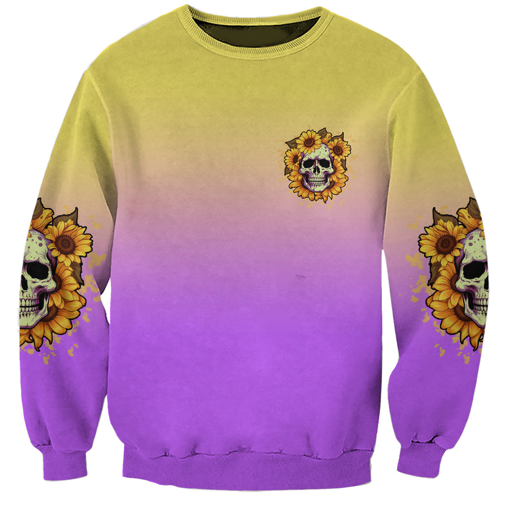 I'm Blunt Because God Rolled Me Sunflower Sweatshirt - Wonder Print Shop