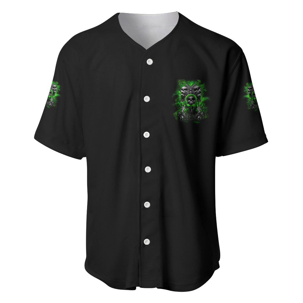 I Am Who I Am Skull Baseball Jersey - Wonder Print Shop