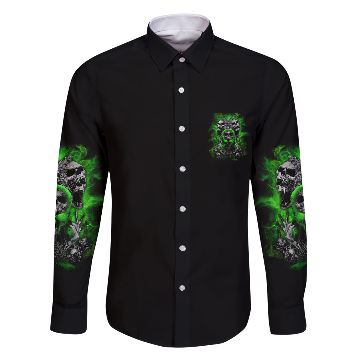 I Am Who I Am Skull Family Matching Long Sleeve Bodycon Dress and Hawaiian Shirt - Wonder Print Shop