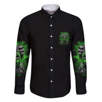 I Am Who I Am Skull Family Matching Long Sleeve Bodycon Dress and Hawaiian Shirt - Wonder Print Shop