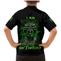 I Am Who I Am Skull Family Matching Mermaid Dress and Hawaiian Shirt - Wonder Print Shop