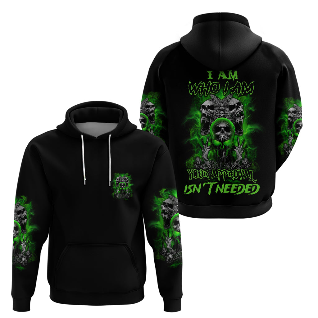 I Am Who I Am Skull Hoodie - Wonder Print Shop