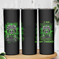 I Am Who I Am Skull Skinny Tumbler - Wonder Print Shop