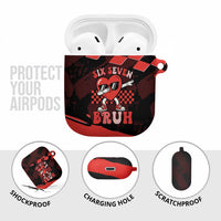 Six Seven Bruh Heart AirPods Case 67 Meme Cool Valentine’s Day Character Dabbing
