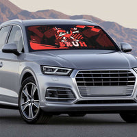 Six Seven Bruh Heart Auto Sun Shade 67 Meme Cool Valentine’s Day Character Dabbing