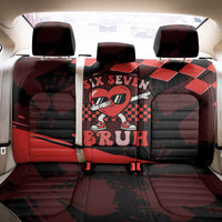 Six Seven Bruh Heart Back Car Seat Cover 67 Meme Cool Valentine’s Day Character Dabbing