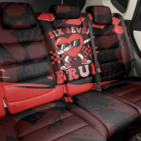 Six Seven Bruh Heart Back Car Seat Cover 67 Meme Cool Valentine’s Day Character Dabbing