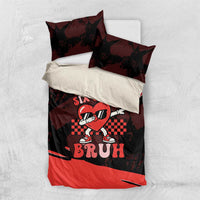 Six Seven Bruh Heart Bedding Set 67 Meme Cool Valentine’s Day Character Dabbing