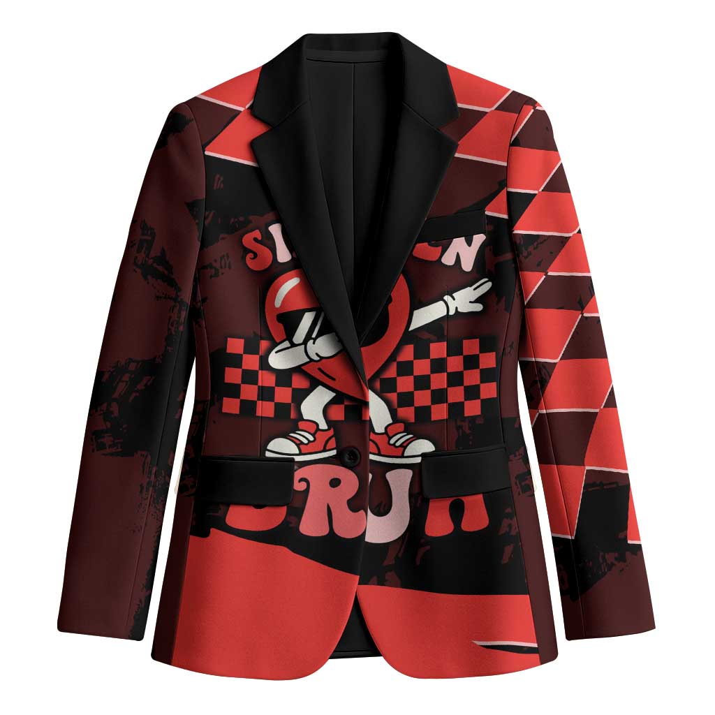 Six Seven Bruh Heart Blazer 67 Meme Cool Valentine’s Day Character Dabbing