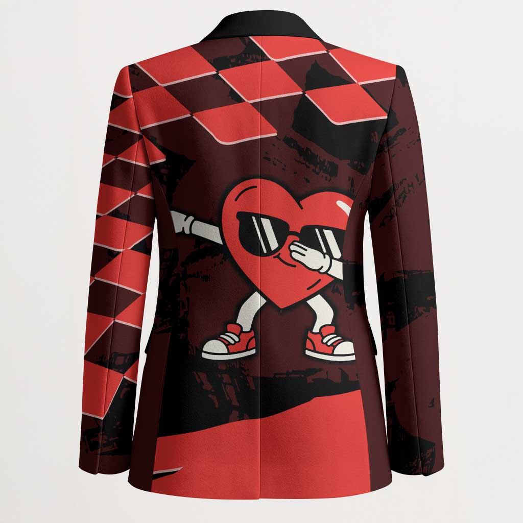 Six Seven Bruh Heart Blazer 67 Meme Cool Valentine’s Day Character Dabbing
