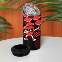 Six Seven Bruh Heart 4 in 1 Can Cooler Tumbler 67 Meme Cool Valentine’s Day Character Dabbing