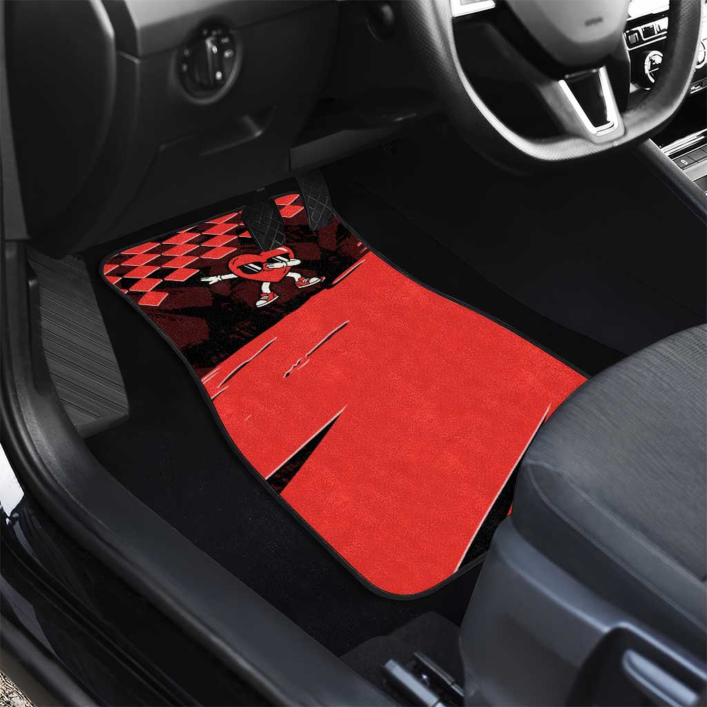 Six Seven Bruh Heart Car Mats 67 Meme Cool Valentine’s Day Character Dabbing