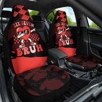 Six Seven Bruh Heart Car Seat Cover 67 Meme Cool Valentine’s Day Character Dabbing
