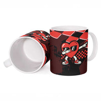 Six Seven Bruh Heart Ceramic Mug 67 Meme Cool Valentine’s Day Character Dabbing