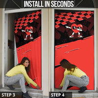 Six Seven Bruh Heart Door Cover 67 Meme Cool Valentine’s Day Character Dabbing