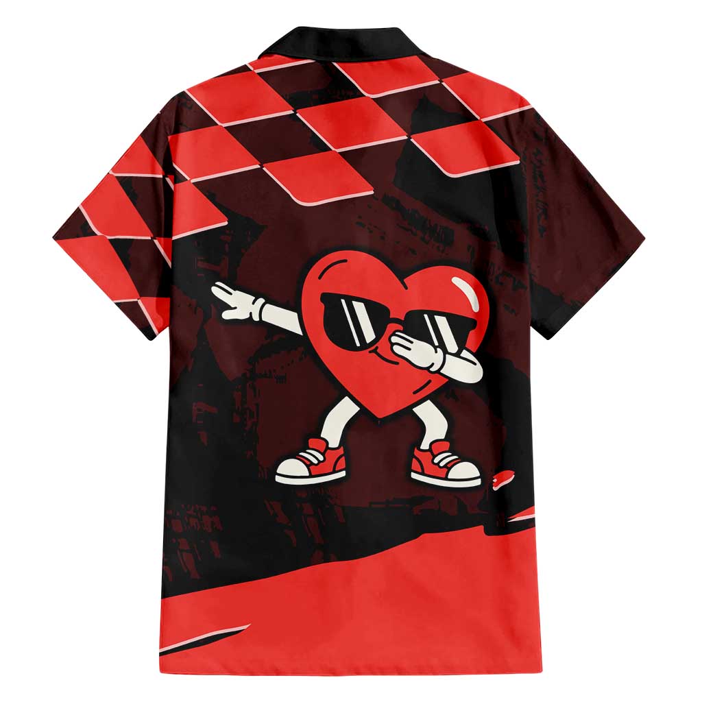 Six Seven Bruh Heart Hawaiian Shirt 67 Meme Cool Valentine’s Day Character Dabbing