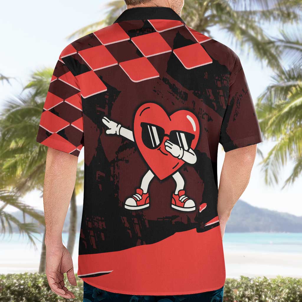 Six Seven Bruh Heart Hawaiian Shirt 67 Meme Cool Valentine’s Day Character Dabbing