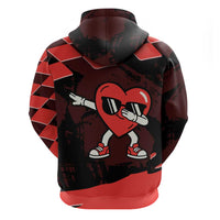 Six Seven Bruh Heart Hoodie 67 Meme Cool Valentine’s Day Character Dabbing