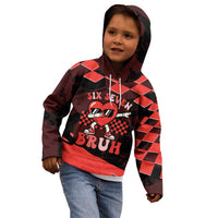 Six Seven Bruh Heart Kid Hoodie 67 Meme Cool Valentine’s Day Character Dabbing