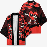 Six Seven Bruh Heart Kimono 67 Meme Cool Valentine’s Day Character Dabbing