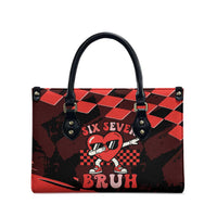 Six Seven Bruh Heart Leather Bag 67 Meme Cool Valentine’s Day Character Dabbing