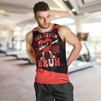 Six Seven Bruh Heart Men Tank Top 67 Meme Cool Valentine’s Day Character Dabbing