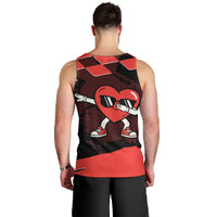 Six Seven Bruh Heart Men Tank Top 67 Meme Cool Valentine’s Day Character Dabbing