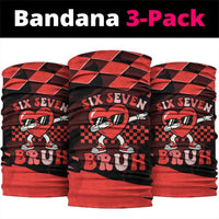 Six Seven Bruh Heart Neck Gaiter 67 Meme Cool Valentine’s Day Character Dabbing
