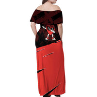 Six Seven Bruh Heart Off Shoulder Maxi Dress 67 Meme Cool Valentine’s Day Character Dabbing