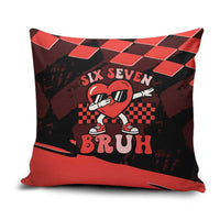 Six Seven Bruh Heart Pillow Cover 67 Meme Cool Valentine’s Day Character Dabbing