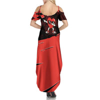 Six Seven Bruh Heart Summer Maxi Dress 67 Meme Cool Valentine’s Day Character Dabbing