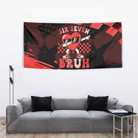 Six Seven Bruh Heart Tapestry 67 Meme Cool Valentine’s Day Character Dabbing