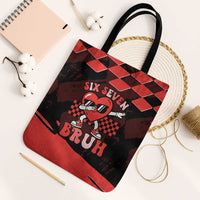Six Seven Bruh Heart Tote Bag 67 Meme Cool Valentine’s Day Character Dabbing