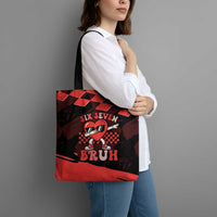 Six Seven Bruh Heart Tote Bag 67 Meme Cool Valentine’s Day Character Dabbing
