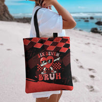 Six Seven Bruh Heart Tote Bag 67 Meme Cool Valentine’s Day Character Dabbing