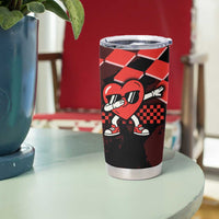 Six Seven Bruh Heart Tumbler Cup 67 Meme Cool Valentine’s Day Character Dabbing