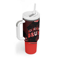 Six Seven Bruh Heart Tumbler With Handle 67 Meme Cool Valentine’s Day Character Dabbing