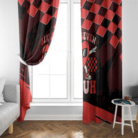 Six Seven Bruh Heart Window Curtain 67 Meme Cool Valentine’s Day Character Dabbing
