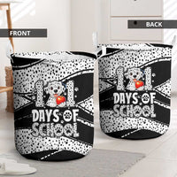 101 Days of School Dalmatian Laundry Basket 100th Days Teacher Girl Boy - Spotted Mono Spiral