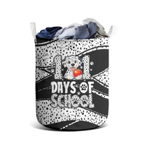 101 Days of School Dalmatian Laundry Basket 100th Days Teacher Girl Boy - Spotted Mono Spiral