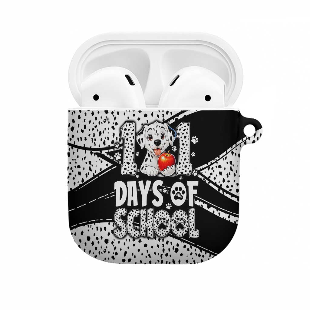 101 Days of School Dalmatian AirPods Case 100th Days Teacher Girl Boy - Spotted Mono Spiral