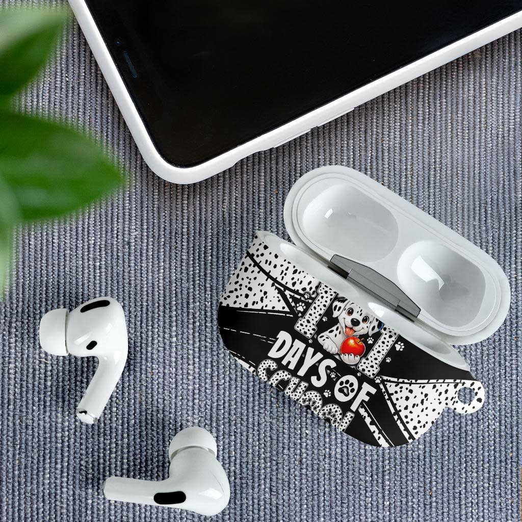 101 Days of School Dalmatian AirPods Case 100th Days Teacher Girl Boy - Spotted Mono Spiral