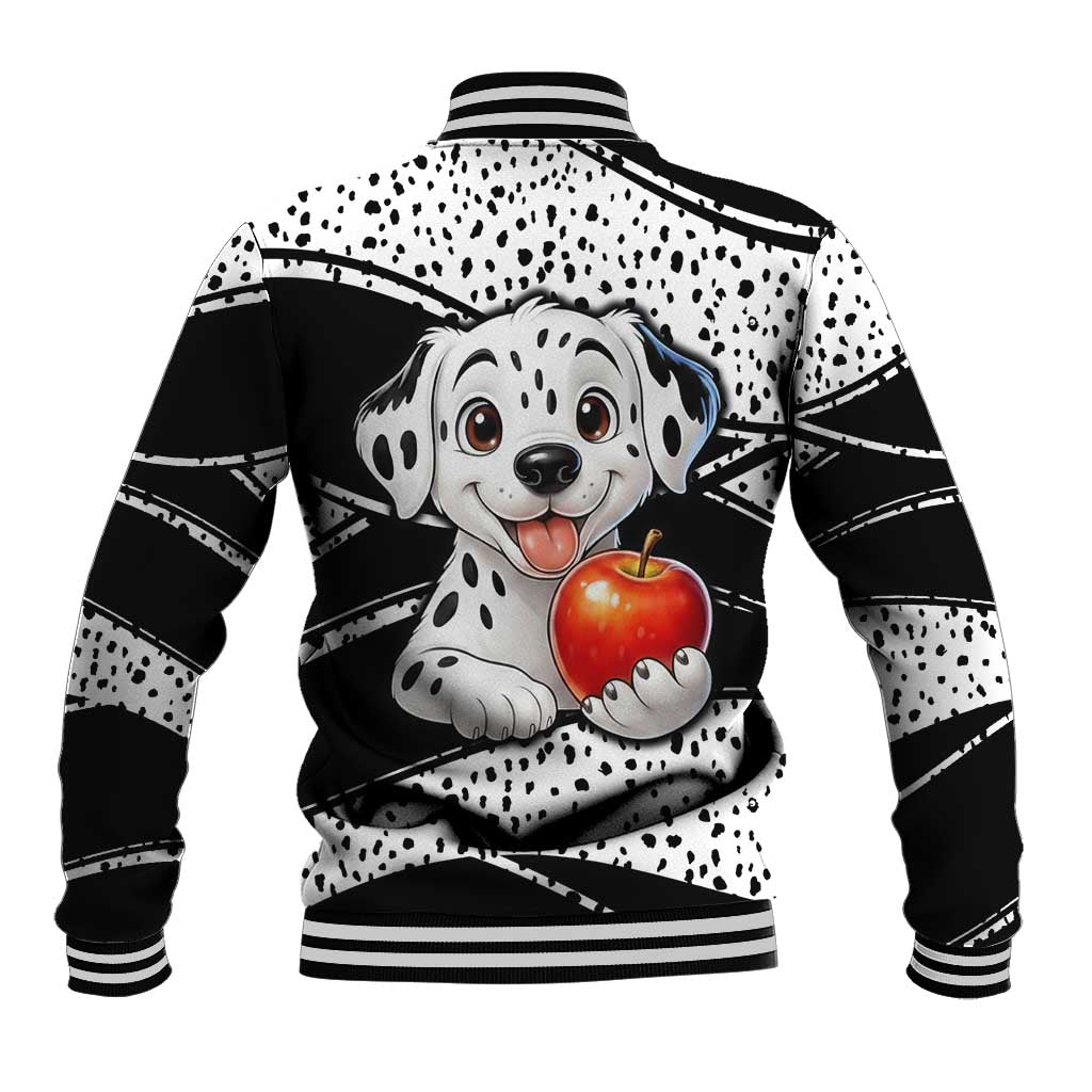 101 Days of School Dalmatian Baseball Jacket 100th Days Teacher Girl Boy - Spotted Mono Spiral