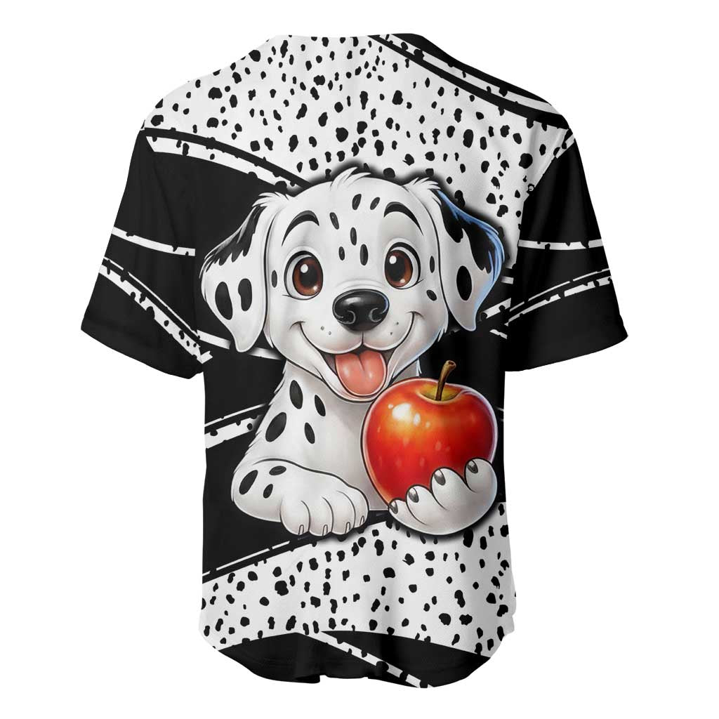 101 Days of School Dalmatian Baseball Jersey 100th Days Teacher Girl Boy - Spotted Mono Spiral