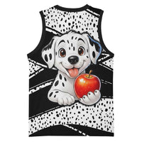 101 Days of School Dalmatian Basketball Jersey 100th Days Teacher Girl Boy - Spotted Mono Spiral