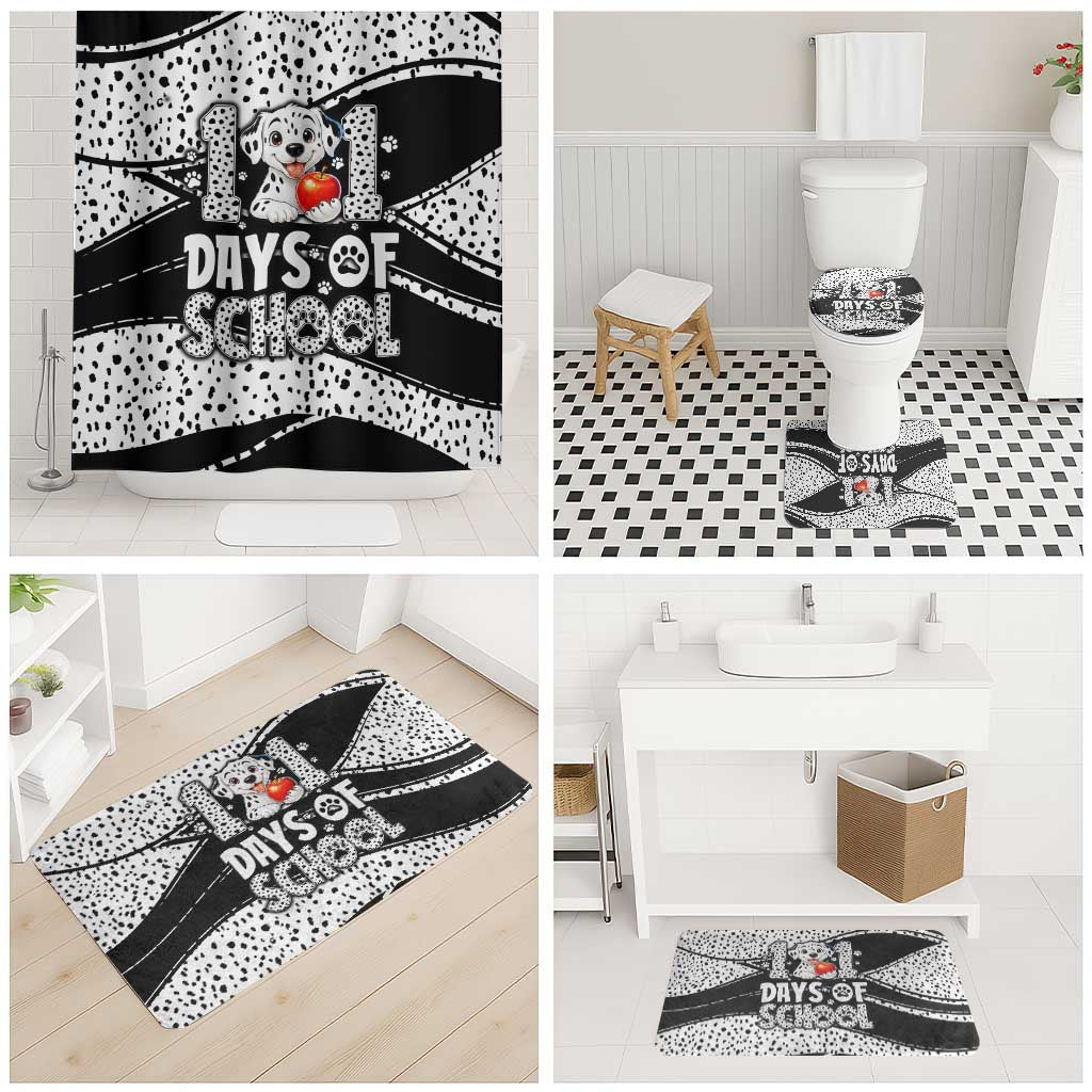 101 Days of School Dalmatian Bathroom Set 100th Days Teacher Girl Boy - Spotted Mono Spiral